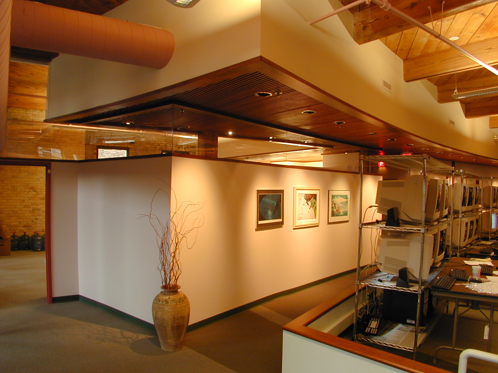 View from open office area. Commercial, Interiors,
                        Tenant Improvement