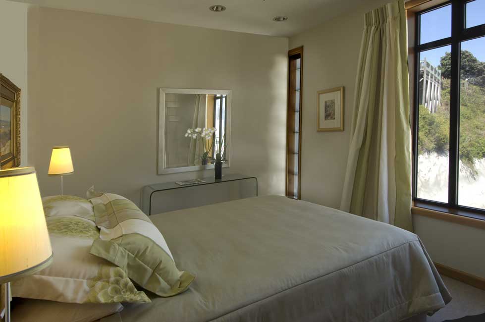 Guest Bedroom, Semple House Penthouse, Wellington, New
Zealand Guest Bedroom View. Residential,
New Penthouse Home. Photograph by John Veltri