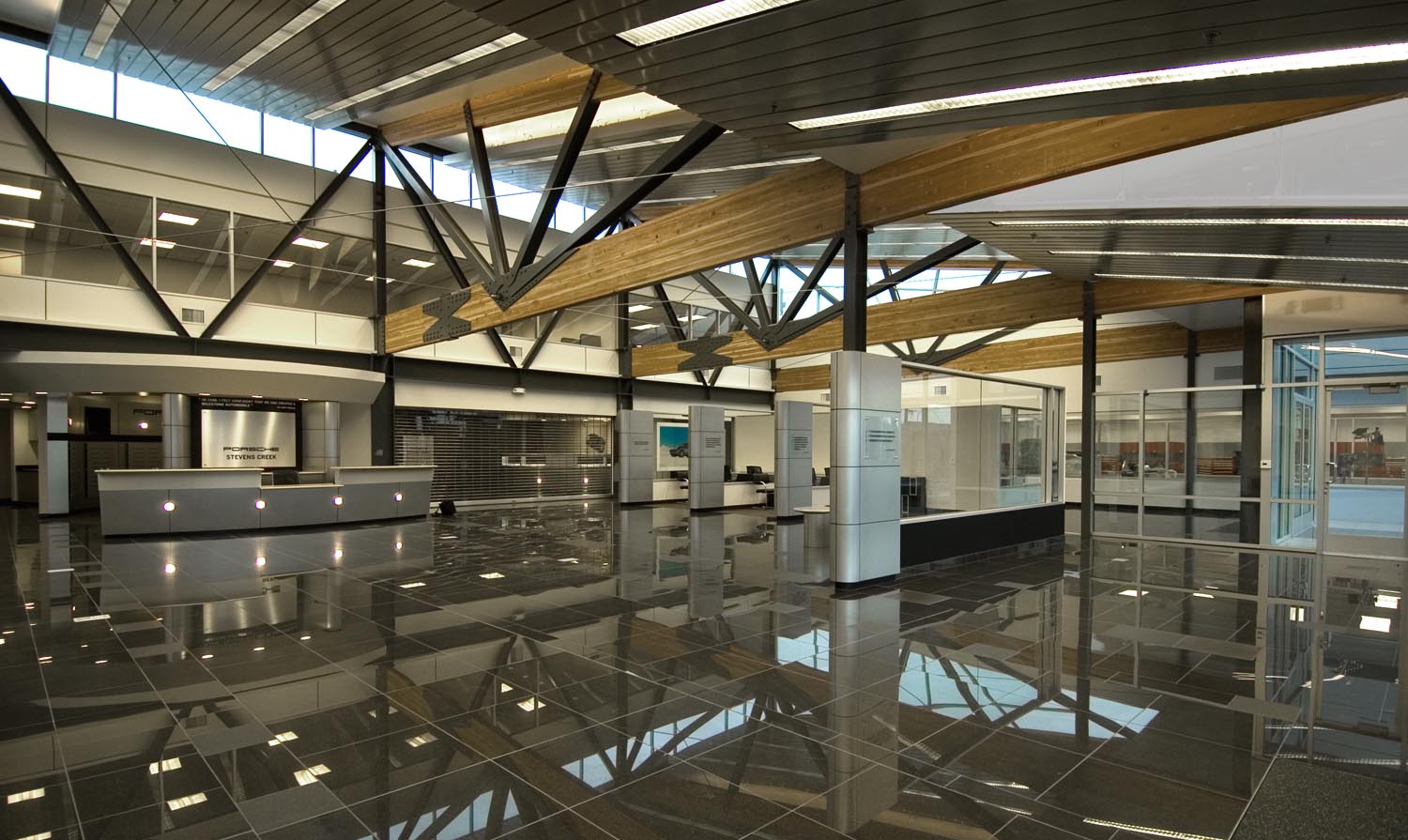 View of Sales Floor. Commercial, Interiors,
                         New Auto Showroom