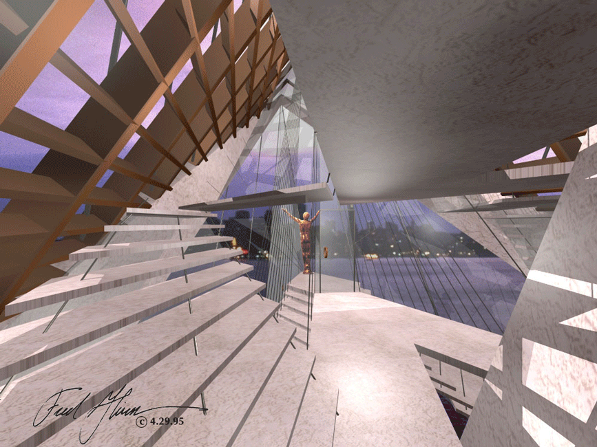Interior View. Spiritual,
                         New Temple